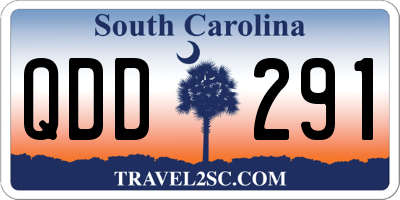 SC license plate QDD291
