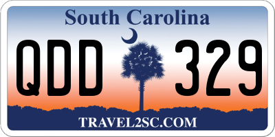 SC license plate QDD329
