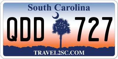 SC license plate QDD727