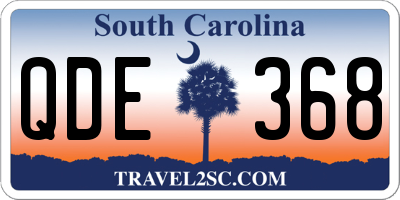 SC license plate QDE368