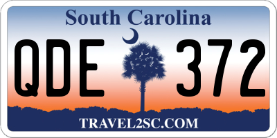 SC license plate QDE372