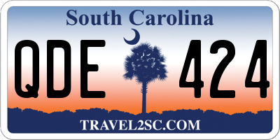 SC license plate QDE424