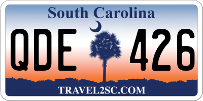 SC license plate QDE426
