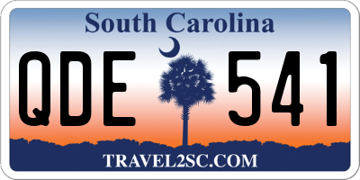 SC license plate QDE541