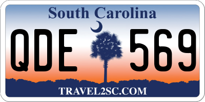 SC license plate QDE569