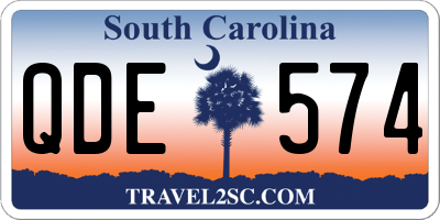 SC license plate QDE574
