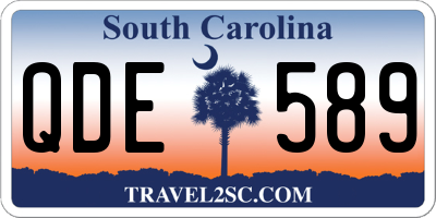 SC license plate QDE589