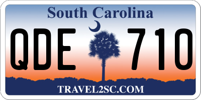 SC license plate QDE710