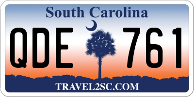 SC license plate QDE761