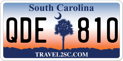 SC license plate QDE810