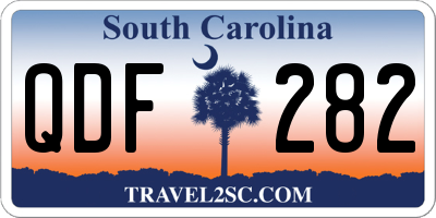 SC license plate QDF282