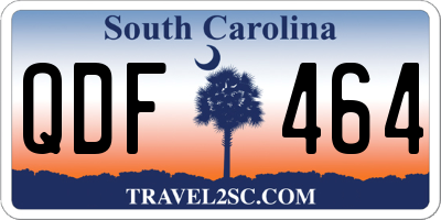 SC license plate QDF464