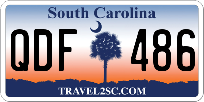 SC license plate QDF486