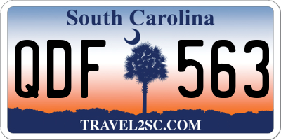 SC license plate QDF563