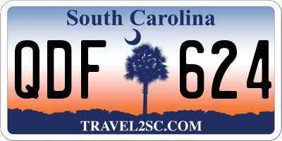 SC license plate QDF624