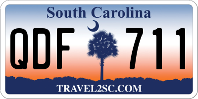 SC license plate QDF711