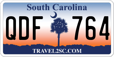 SC license plate QDF764