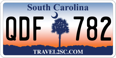 SC license plate QDF782