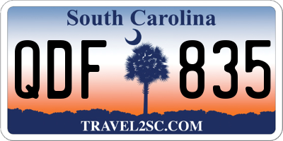 SC license plate QDF835