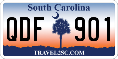 SC license plate QDF901