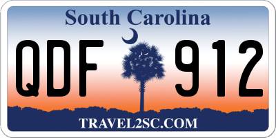 SC license plate QDF912