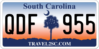 SC license plate QDF955