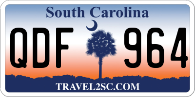 SC license plate QDF964