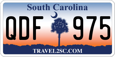 SC license plate QDF975