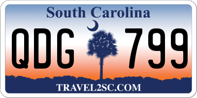 SC license plate QDG799