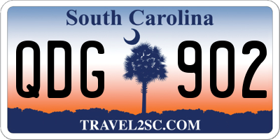 SC license plate QDG902