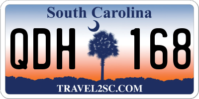 SC license plate QDH168