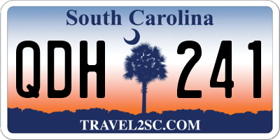 SC license plate QDH241
