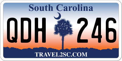 SC license plate QDH246
