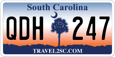 SC license plate QDH247