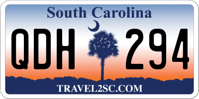 SC license plate QDH294