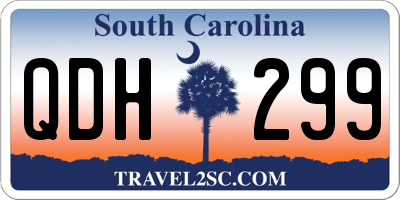 SC license plate QDH299