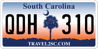 SC license plate QDH310