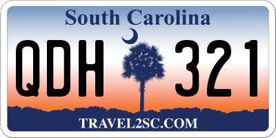 SC license plate QDH321