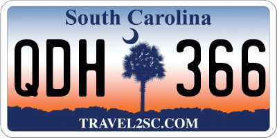SC license plate QDH366