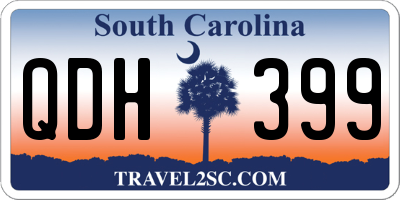 SC license plate QDH399