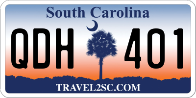 SC license plate QDH401