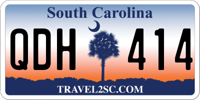 SC license plate QDH414