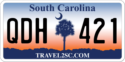 SC license plate QDH421