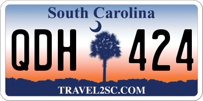 SC license plate QDH424