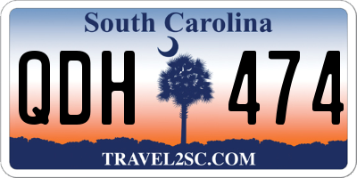 SC license plate QDH474