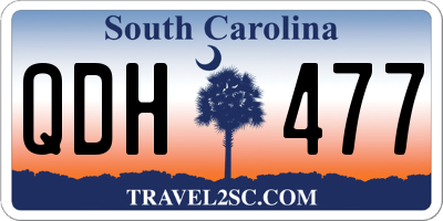SC license plate QDH477