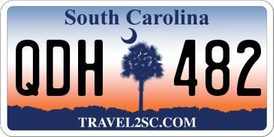 SC license plate QDH482