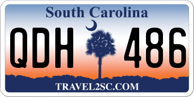 SC license plate QDH486