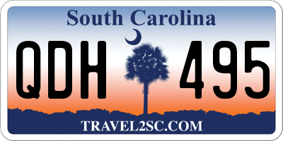 SC license plate QDH495