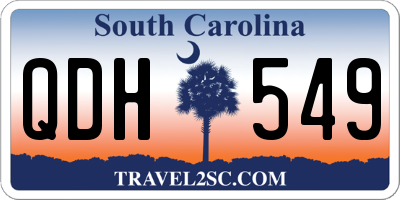 SC license plate QDH549